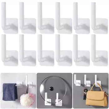 Wall Hanger Hook Multi-Purpose Hanging Sticky Hooks Punch-Free for Hat Storage # B