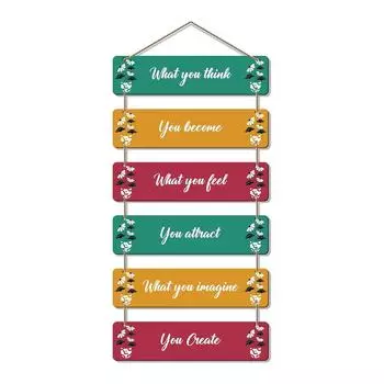 Wall Hanging Wooden Art Decoration item for Living Room | Bedroom | Home Decor | Gifts | Quotes Decor Item | Wall Art For Hall