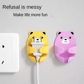 Wall Hook Home Accessories Hanging Rack Kitchen Socket Bracket Home and Decoration Power Plug Cable Organizer No Need to Drill XL