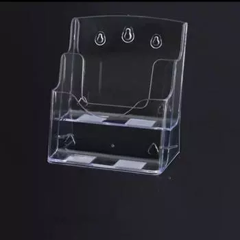 Wall Mount Clear Flyers Display Stand 2/3/4 Layers Desktop Document Rack Pamphlet A5 2 Layers