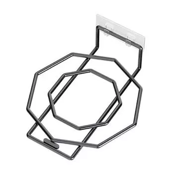 Wall Mount Washbasin Storage Rack Strong Load-bearing Rust-Proof Multifunctional Bathroom Storage Organizer серый