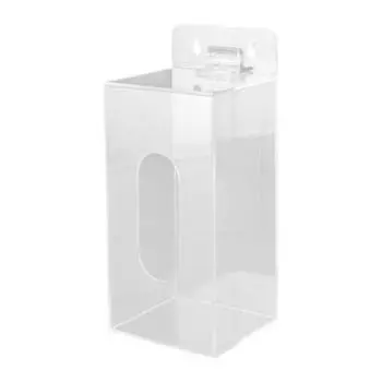 Wall Mounted Acrylic Glove Holder Transparent Gloves Dispenser Box Glove Storage Box for Home 1 Grid