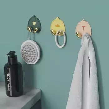 Wall-Mounted Adhesive Hook for Kitchen: Punch-Free Socket Organizer and Wire Storage Rack