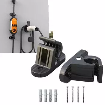 Wall-Mounted Bracket Clamp Fixed Clips Portable Screw Mount Holder Stand for Portable Ev Charger Box Type 2 1pcs