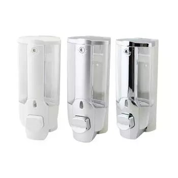 Wall Mounted Soap Dispenser Manual Liquid Shampoo Body Wash Dispenser Lotion Container Single Double Head Soap Dispenser