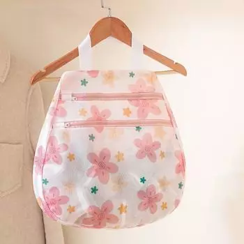 Wall Mounted Underwear Storage Hanging Bag Double Layer Panties Storage Bag Dormitory S