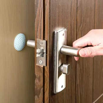 Wall Thickening Mute Door Fenders Golf Styling Rubber Handle Door Lock Protective Pad Protection Home Wall Sticker