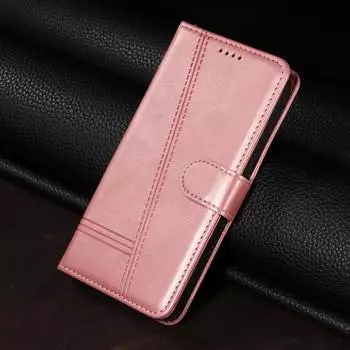 Wallet Flip Leather Case For OPPO A36 A38 A58 A60 A76 A78 A79 A96 A98 A93 A94 A95 A74 A73 A54 A54S A55 A57 4G 5G Phone Cover For OPPO A60 5G фиолетовый