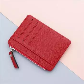 Кошелек Мини PU Кожаный Держатель Для Карт Кредитных Карт Кошелек Для Мужчин И Женщин Молния Карман Для Монет Короткий Кошелек