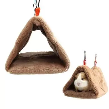 Warm Bird Supplies Soft Hamster Cage Accessories Bird House Parrot Cages Bird Hammock Hamster Nest S синий