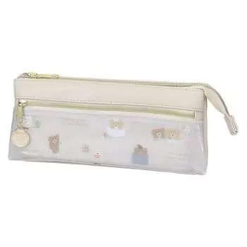 Warm fluffy Sankaku 2 room pen time [pen case] pouch/sleep