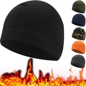 Warm Winter Hats for Men Women Windproof Cycling Thermal Fleece Caps Outdoor Sport Cold Proof Skiing Hiking Beanies Ear Warm Hat чёрный