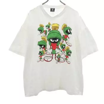 WARNER BROS. STUDIO STORE 90-е Футболка с коротким рукавом Looney Tunes Марвин Марсианин Мужская Б/У