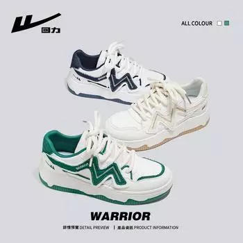 Warrior Board Shoes Men s Versatile Simple Platform Heightening Casual Shoes 39 бежевый