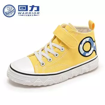 Warrior Children s High-top Canvas Shoes New Spring and Autumn Boys Board Shoes Student Girls Shoes 23