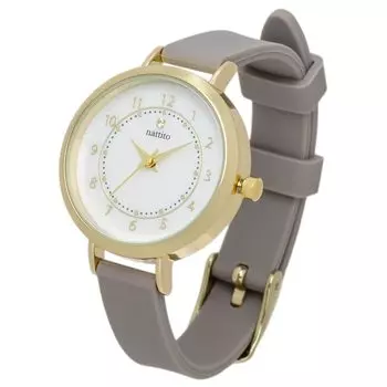 Watch Analog Silicone Belt Once Gray [Fieldwork] Women s YM114-5