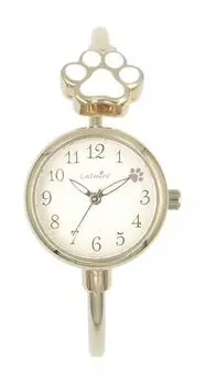 Часы из кошачьей мяты Paw Bangle Watch GD Gold [Подписаться] H05024A-3 Женские