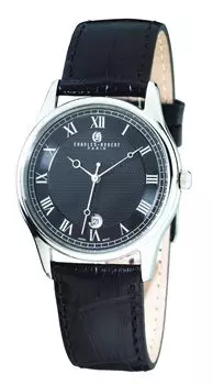 Часы Charles Paris 3 Hand Date Black [Charles Hubert] Hubert, 3814-WB мужские чёрный