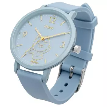 Watch Fieldwork Kakao Friends Analog Silicone Belt Watch G Ryan Blue [Fieldwork] Women s KKO001-4