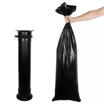 watchget Мусорный мешок Espresso Ground Knock Box Пластиковый пакет Knock Box Stand Knock Box Knock Box Коммерческое использование Пластиковый пакет Большая емкость Ш33 см x Г90 см
