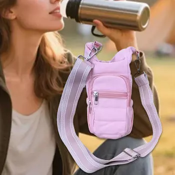 Water Bottle Holder with Strap Crossbody for Women Bag Pouch Work Cycling Climbing