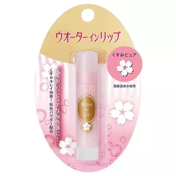 Water in Lip Dull Pure Cherry Blossom содержит гиалуроновую кислоту 3,5 г
