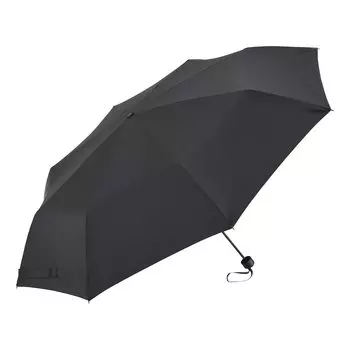 Waterfront Folding Umbrella Rain Umbrella LESS IS MORE Toyama Thunder In Bag Black 70cm Big Size with Large Diameter Windproof to withstand strong чёрный