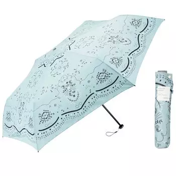 Складной зонт Waterfront Umbulatio Series Roof Paisley Etoile Sky Blue 60 см Легкий и безопасный размер, благодаря которому вы забудете, что носите его с собой