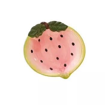 Watermelon Soap Storage Box Strawberry Soap Dish Holder Ceramic Soap Box Household P-Watermelon
