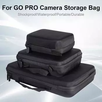 Waterproof Action Camera Storage Bag Protective Box for SJCAM/DJI/GoPro 11 10 9 8 Travel 175x130x66mm