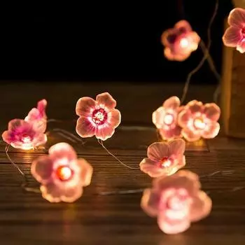 Waterproof Cherry Blossom Fairy String Lights Outdoor Christmas Decoration Solar 4m20led