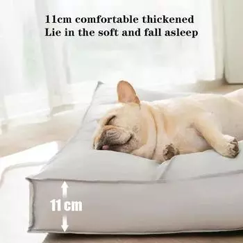 Waterproof & Comfortable Dog Bed, Removable Pet Mat, Rectangular Thickened Soft Dog Mat Sofa, Suitable For All Sizes Pets S 45X35CM