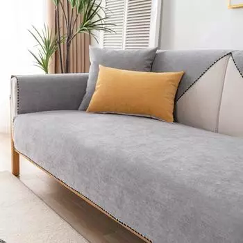 Waterproof Corduroy Sofa Cover Soild Color Sofa Mat Combination Sofa Covers for Living Room Non-slip Multifunctional Couch Mat 70x70cm 1pcs