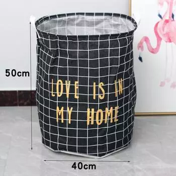 Waterproof Laundry Basket Portable Foldable Dustproof Multifunctional Toy Storage Basket Storage Bucket Sundries