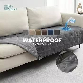 Waterproof & Reversible Dog Bed Cover Pet Blanket Sofa, Couch Cover Mattress Protector Furniture Protector for Dog, Pet, Cat 30x30in темно-серого