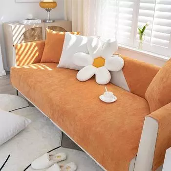 Waterproof Sofa Cushion Four Seasons Universal Non-Slip Simple Pet Non-Stick Hair Urine Insulation Sofa Cover Backrest Full Covered Cloth 70*70