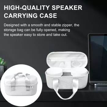 Waterproof Speaker Storage Case with Mesh Pocket 360 Degree Protection Shockproof Protective Speaker Cover Sony HT-AX7