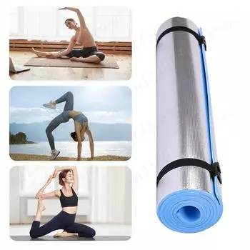 Waterproof Yoga Mat Moisture-proof Yoga Mat Thickened Camping Picnic Mat Portable Multifunction for Camping Picnic 6mm небесно-голубой