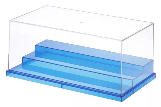 Wave Display T Case Stage Skeleton Blue Mini Figure Compatible Plastic W280 x D150 x H113mm TC034 Display Case (L) (inner dimensions)