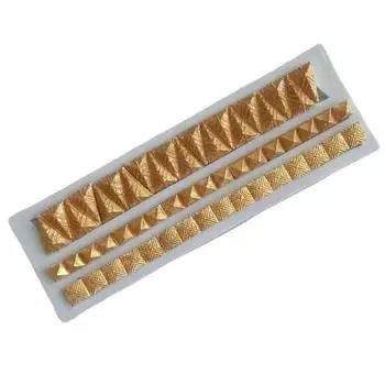 Wave Flower Shape Silicone Mold Gemstone Pearl Rope Cake Side Lace Decorating Tools Cookie Make Clay Mold