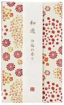 Wayu white plum scent flat box 130g incense stick approx.