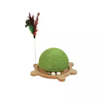 Wear-Resistant Turtle Shape Scratching Board Interactive Cat Scratch Pad Pet Training