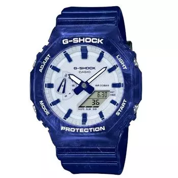 WEB Limited Porcelain Motif WEB Limited Модель Casio Часы CASIO Синие Белые Реимпортированные Зарубежные Модели G-SHOCK G-Shock (Синий цветок) Ана-Диджи