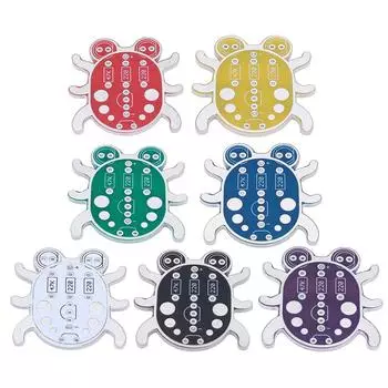 Weevil Eye DIY Kit Наборы для пайки с 2 светодиодами Сборка ручной работы Подарок НОВЫЙ Purple