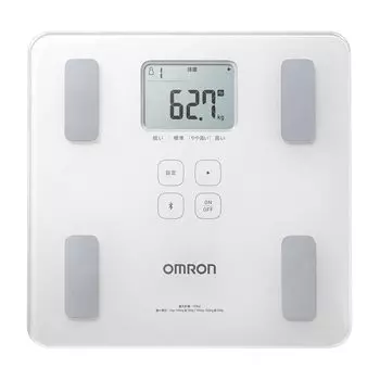 Weight Body Composition Meter Body Scan Shiny White HBF-228T-SW