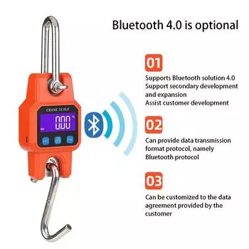 WeiHeng C06 Портативные электронные весы с крючком, зарядка Bluetooth, мини-подъемные весы для домашнего использования чёрный