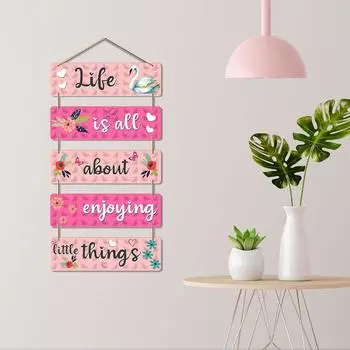 Welcome Home Quote Decorative Wall Wooden | Hanging Decor items for Livingroom | Hall Entrance | Stylish Decorations | Bedroom