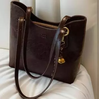 Wenta Manor Tote Bag Women s Autumn and Winter Premium Sense Simple Commuter Shoulder Big Bag