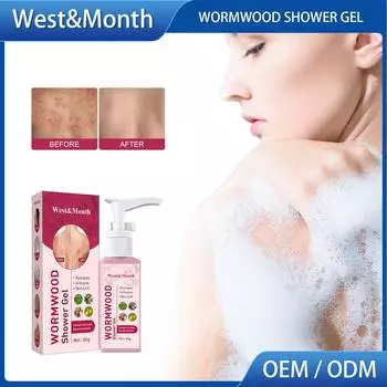 West & Month Body Wash Repair Гель для душа Питательный отбеливающий удаляет грязь и масло Уменьшает прыщи Глубокое очищение Уход за кожей тела 50 г 50g