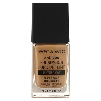 wet n wild, фотофокус, тональный крем, матовый, 372C Desert Beige, 1 жидкая унция (30 мл)